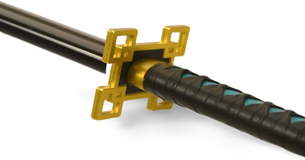 Monenjoy 鬼滅の刃　日輪刀 時透 無一郎 76cm 子供 手遊び 大正時代 サムライ 美術刀　ときとう むいちろう おもちゃ レプリカ 木製造 　イベント キッズ コスプレ道具 仮装 ハロウィン COS cosplay - Monenjoy