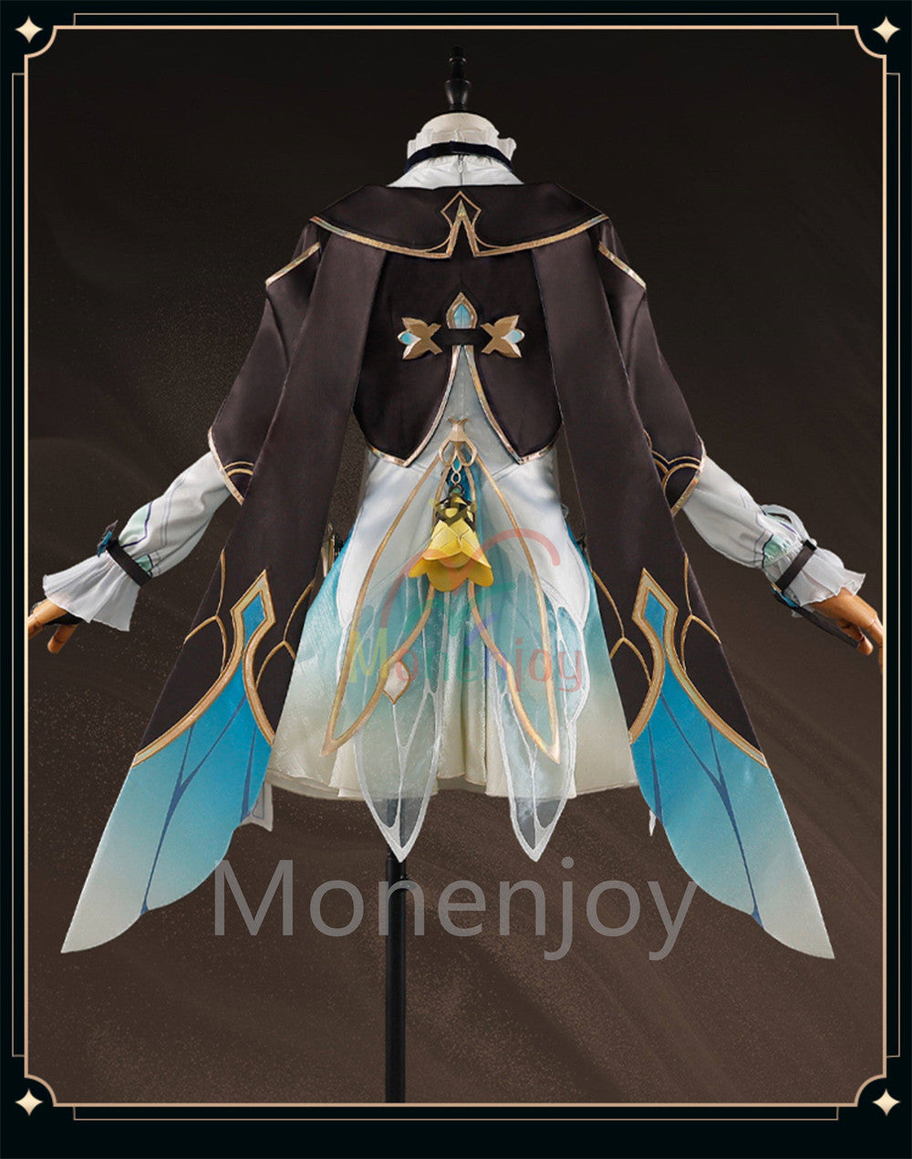 Monenjoy　崩壊スターレイル ホタル 　コスプレ衣装　Firefly 金属製パーツ　発光飾付　コスチューム　ドレス　フルセット MONENJOY