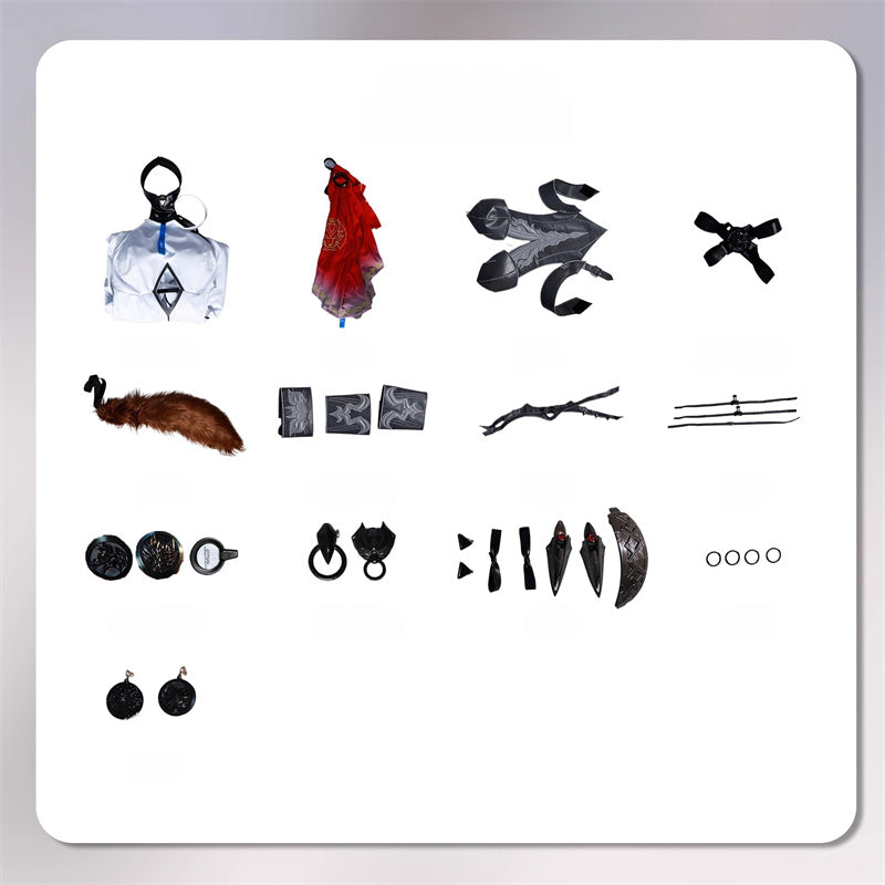 Monenjoy 鳴潮　ルパ　Lupa　コスプレ衣装　先駆ラジオEP2.4　イベント 赤色カープ　仮装　ハロウィン　コスチューム