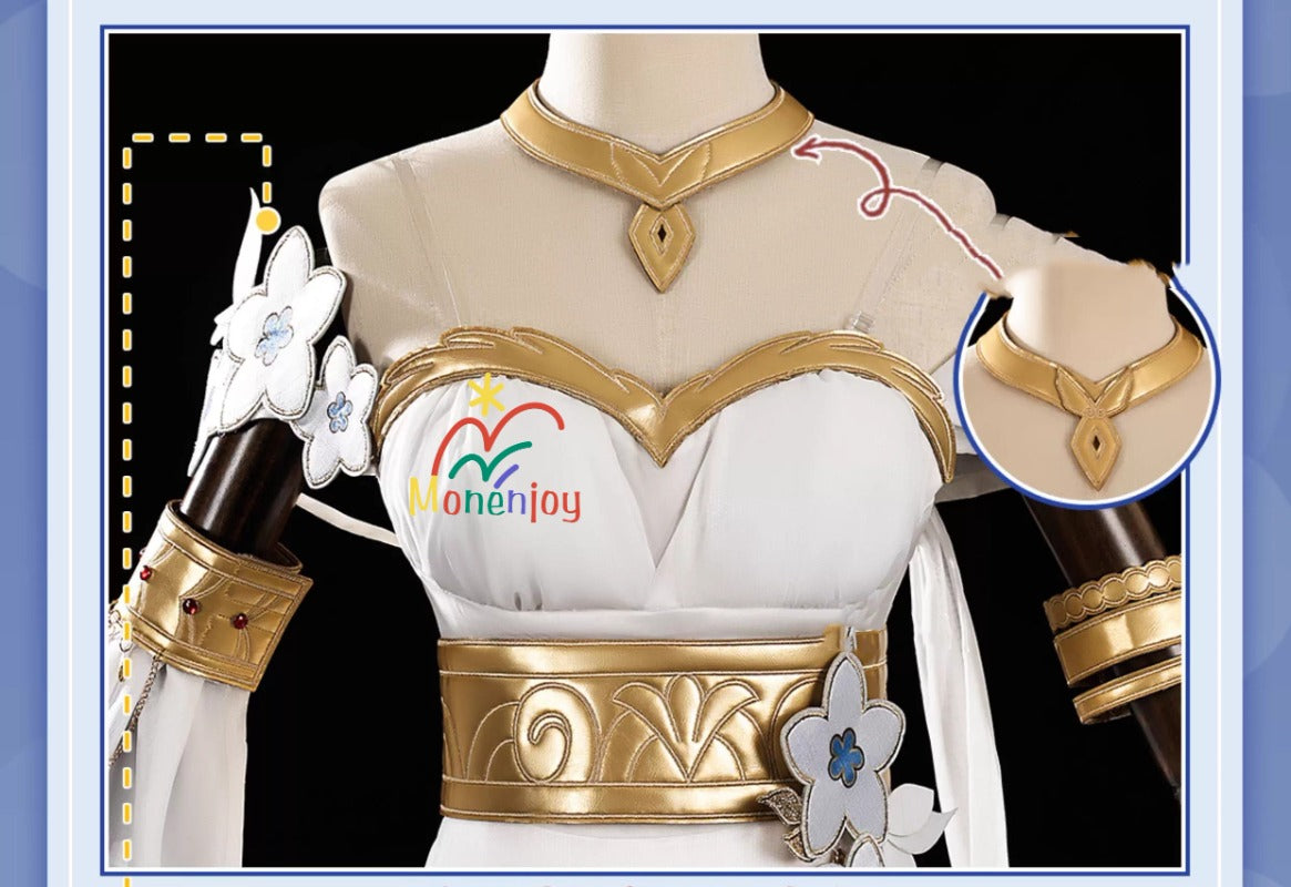 Monenjoy　崩壊スターレイル ヤヌサポリスの聖女トリスビアス コスプレ衣装　ドレス　コスチューム　イベント　GS1202 - Monenjoy