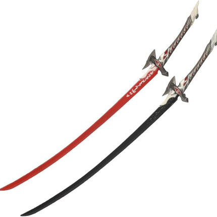 Monenjoy 原神　ミニチュア フィヨルドの歌 フータオ(胡桃) モデル 槍 長柄武器 22cm ミニ武器 おもちゃ 卓上装備品 コスプレグッズ 1/6ver 合金製 塗装済み完成品フィギュア周 - Monenjoy
