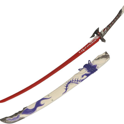 Monenjoy 原神　ミニチュア フィヨルドの歌 フータオ(胡桃) モデル 槍 長柄武器 22cm ミニ武器 おもちゃ 卓上装備品 コスプレグッズ 1/6ver 合金製 塗装済み完成品フィギュア周 - Monenjoy