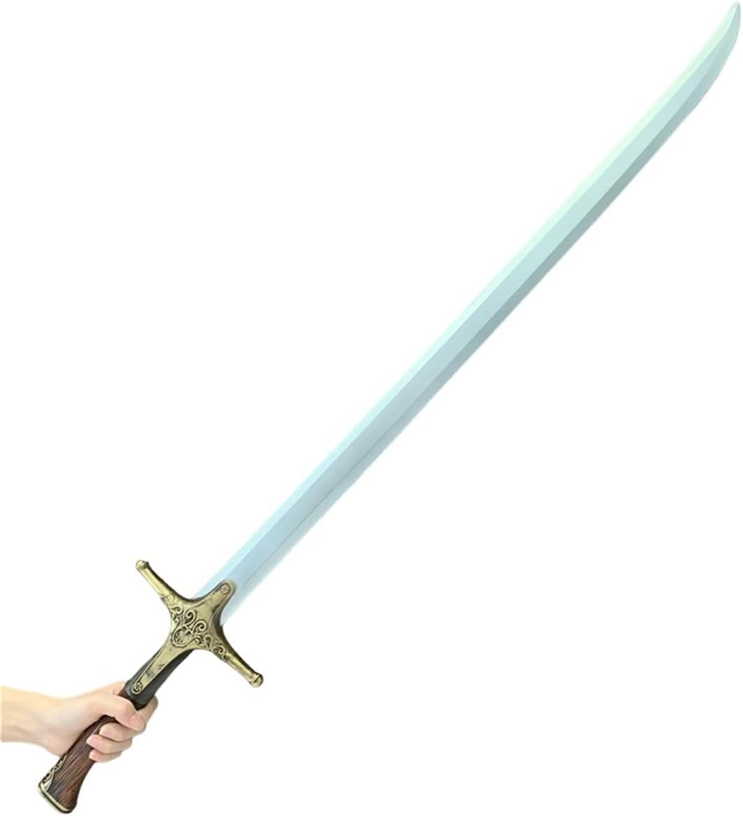 Monenjoy ウィッチャー3 ワイルドハント 西洋剣 105cm ウレタン樹脂製 片手剣 レプリカ武器 PU製 銀の剣 手作り 撮影道具 ヒーロー 戦士 仮装 パーティーグッズ コスプレグッズ 手遊び コスプレ小物 ソード コスプレ道具 イベント おもちゃ ハロウィン（単品） - Monenjoy