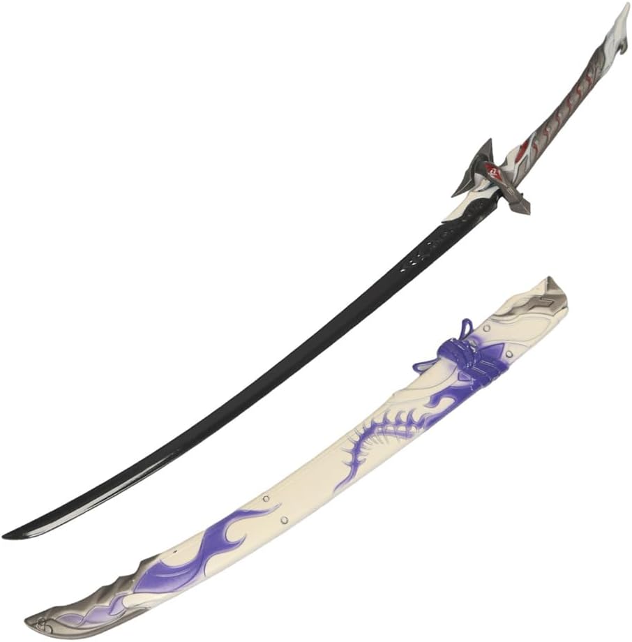 Monenjoy 原神　ミニチュア フィヨルドの歌 フータオ(胡桃) モデル 槍 長柄武器 22cm ミニ武器 おもちゃ 卓上装備品 コスプレグッズ 1/6ver 合金製 塗装済み完成品フィギュア周 - Monenjoy