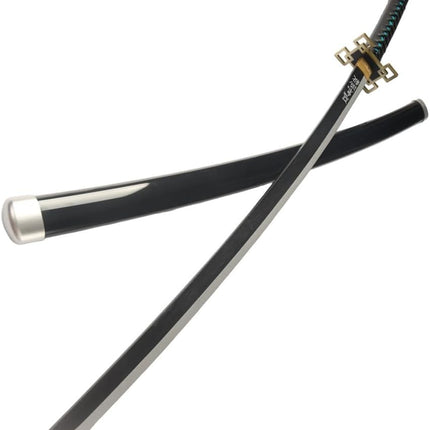 Monenjoy 鬼滅の刃　日輪刀 時透 無一郎 76cm 子供 手遊び 大正時代 サムライ 美術刀　ときとう むいちろう おもちゃ レプリカ 木製造 　イベント キッズ コスプレ道具 仮装 ハロウィン COS cosplay
