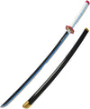 Monenjoy 鬼滅の刃　日輪刀 時透 無一郎 76cm 子供 手遊び 大正時代 サムライ 美術刀　ときとう むいちろう おもちゃ レプリカ 木製造 　イベント キッズ コスプレ道具 仮装 ハロウィン COS cosplay - Monenjoy