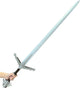Monenjoy ウィッチャー3 ワイルドハント 西洋剣 105cm ウレタン樹脂製 片手剣 レプリカ武器 PU製 銀の剣 手作り 撮影道具 ヒーロー 戦士 仮装 パーティーグッズ コスプレグッズ 手遊び コスプレ小物 ソード コスプレ道具 イベント おもちゃ ハロウィン（単品） - Monenjoy