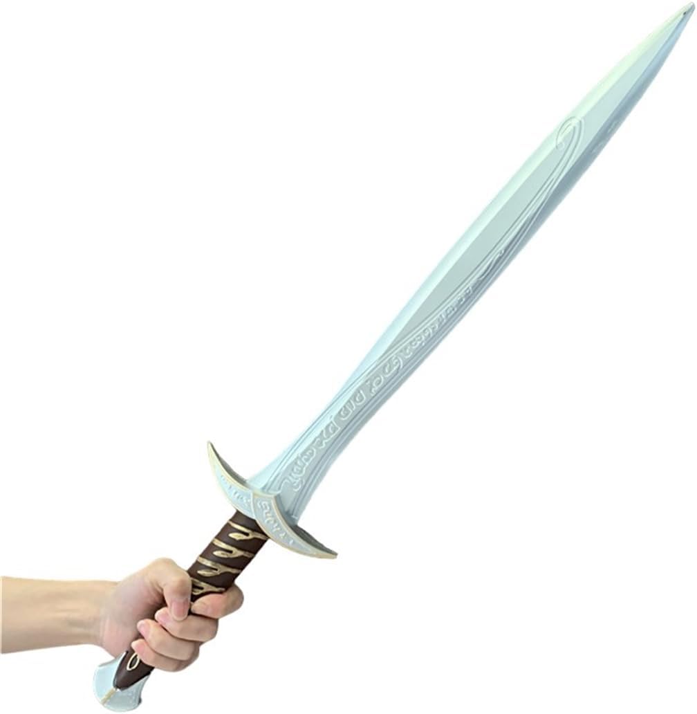 Monenjoy ロード・オブ・ザ・リング ＆ホビット 西洋剣 レプリカ武器 PU製 銀の剣 仮装 パーティーグッズ 手遊び コスプレ小物 ソード コスプレ道具 - Monenjoy