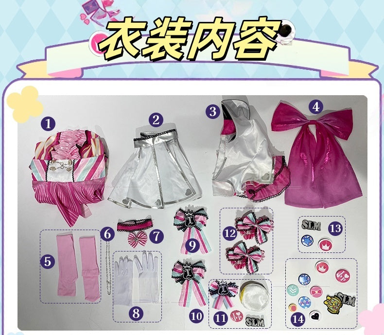 Monenjoy　TVアニメ アイドルタイムプリパラ  真中 らぁら コスプレ衣装　南みれぃ　北条そふぃ　舞台服　SoLaMiSMILE 　イベント