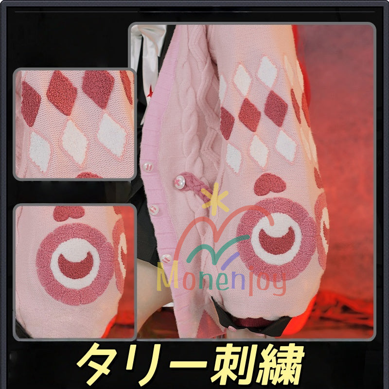 納品 Monenjoy　ゼンレスゾーンゼロ　浮波柚葉　コスプレ衣装　　タリー刺繍　セーラー服　ネイルチップ+デカール贈り　Ukinami Yuzuha　怪啖屋　ミニスカート　イベント セーターコートGS1930