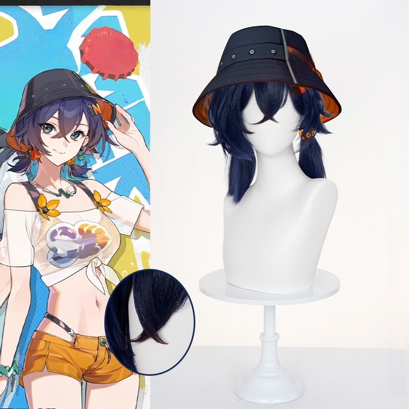 Monenjoy　ゼンゼロ リン 夏色ブルースカイ　ウィッグ　48㎝　コスプレ道具　ウィッグ　鬘