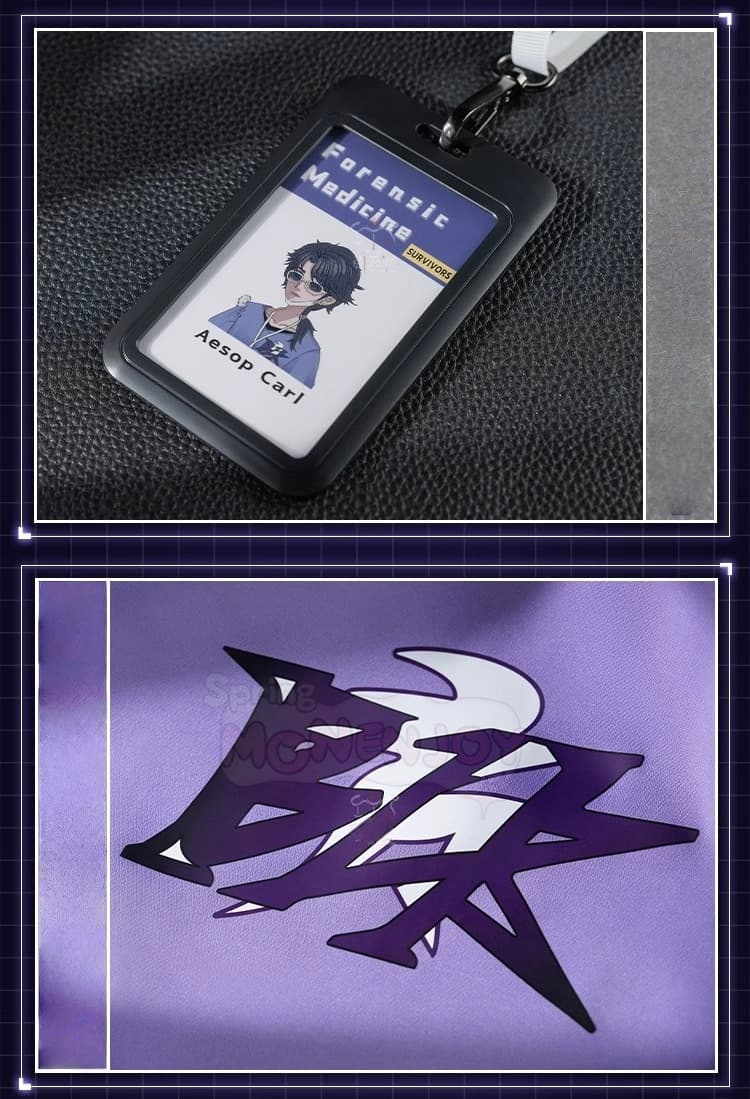 Monenjoy IdentityV 納棺師-BLK.AESOP コスプレ衣装 完全セット 高精度プリント+金属アクセサリー6点付属 通気性良し