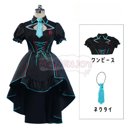 Monenjoy　初音ミク plays 月光下騎士団　コスプレ衣装　ワンピース　ハロウィン　イベントGS1319 - Monenjoy