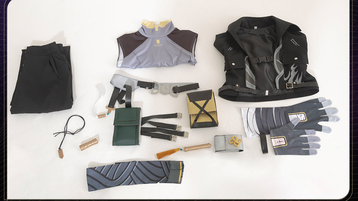 【限定販売】Monenjoy 鳴潮 コスプレ衣装　主人公（気動）　アクセサリー付　実物化　実装化　イベント　仮装　カッコイイ　ハロウィン - Monenjoy