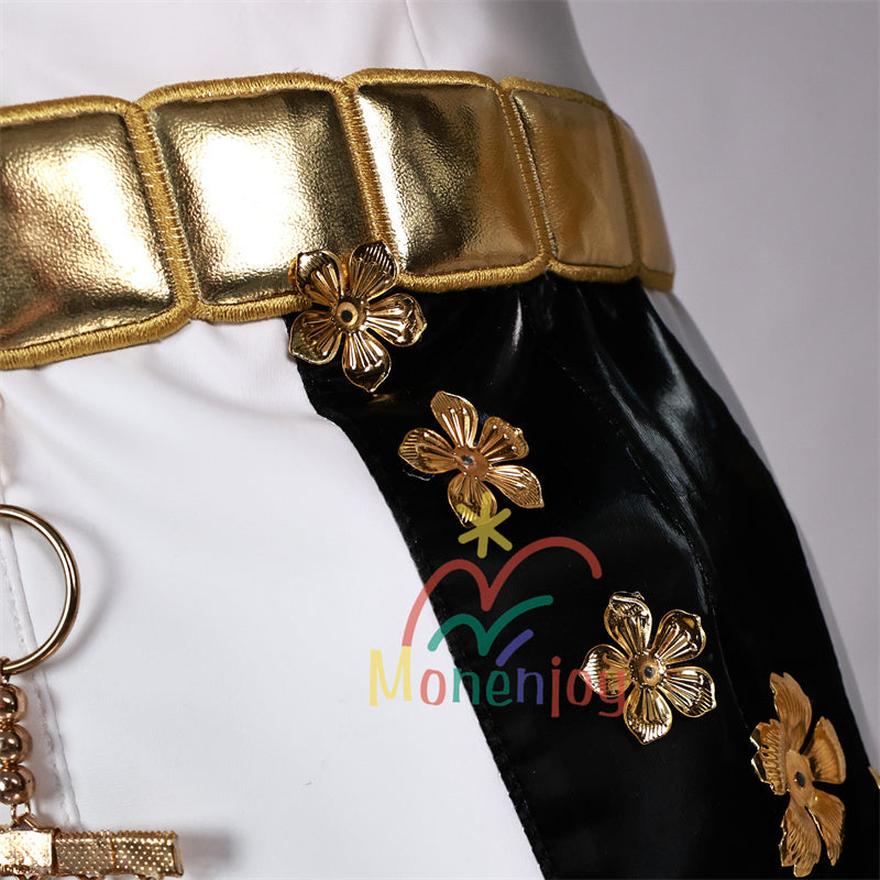 Monenjoy KPOP Girls! Demon Hunters Rumi Mila Zoe Cosplay Costume Stage Clothes Black Sparkly Live Clothes KPop Demon Hunters