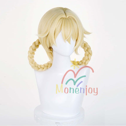Monenjoy 原神　ヤフォダ　ウィッグ　鬘　ナド・クライ　30cm　 コスプレ道具　アクセサリー　Jahoda　cosplay GSwig1019