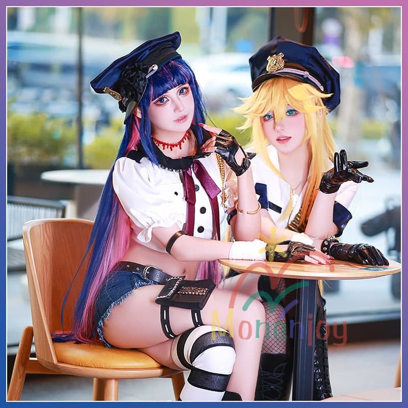 Monenjoy パンティ&ストッキングwithガーターベルト  パンスト姉妹　ユニフォーム コスプレ衣装　 newpsg  NewPSG／#Newパンスト  New PANTY ＆ STOCKING with GARTERBELT