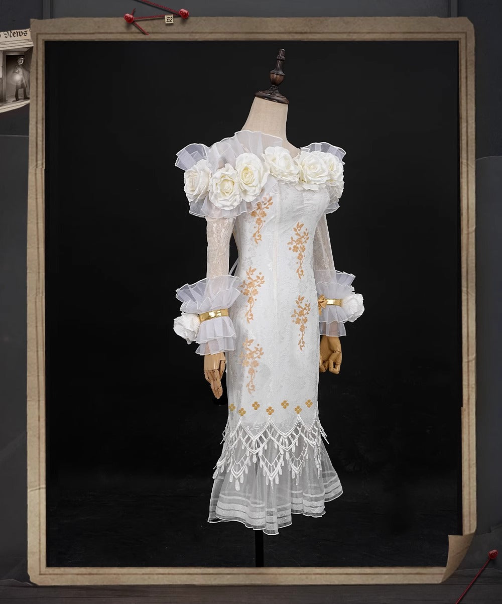 Monenjoy アイデンティティ5 調香師 今宵こそ コスプレ衣装 オフショルダー スカート IdentityV 第五人格　肩出し ワンピース イベント　GS1157 - Monenjoy