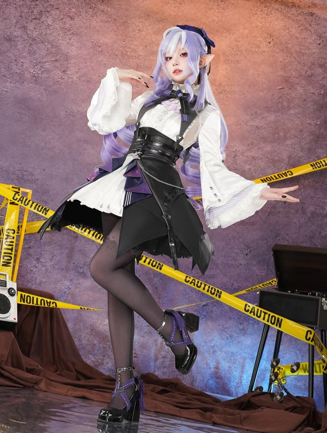 Monenjoy　ゼンゼロ ビビアン コスプレ　完全再現コスチューム｜立体裁断×本革風人工皮革｜金属装飾パーツ付属｜MONENJOY 　洋服　地雷系　モッキンバード