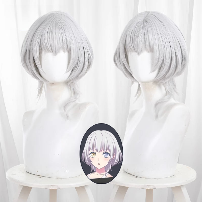 Monenjoy　BanG Dream　咲川女子学園　要楽奈 かなめらーな ウィッグ　カツラ　コスプレ道具 - Monenjoy