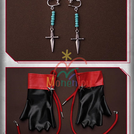 Monenjoy Arknights New Testament Exusiai Cosplay Costume Embroidered Pattern 3D Resin Accessories High Reproduction Combat Suit Design Exusiai the New Covenant 