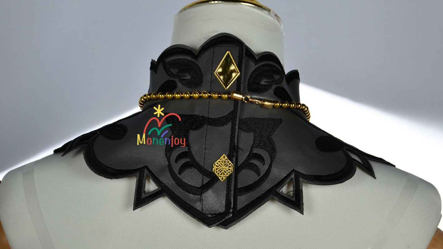 原神ナヴィア コスプレ衣装　立体3d樹脂装飾＋帽子付属　高弾性マットレザー採用｜MONENJOY   - Monenjoy