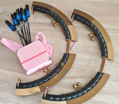 Monenjoy 超かぐや姫！ 駒沢乃依 コスプレ弓矢セット 弓 矢筒 PETG素材 80cm 本格武器プロップ MONENJOY