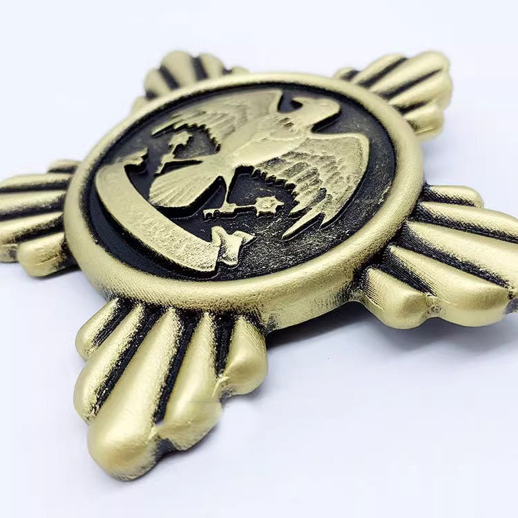 Monenjoy ツイステ コスプレ道具　ブローチ 制服 校章 腕章 ピンバッジ　PU製　撮影道具　コスチューム　イベント　仮装　ハロウィン　学園祭　周年祭　おもちゃ - Monenjoy