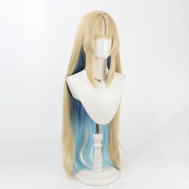 Monenjoy 鳴潮  カルテジア  コスプレウィッグ　80cm　ウィッグ Cartethyia　カツラ　鬘　耐熱ウィッグ マットシルク 自然感　仮装