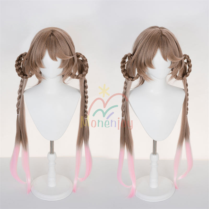 Monenjoy アークナイツ エンドフィールド エイヤフィヤトラ　90cm　ウィッグ　コスプレ衣装　Eyjafjalla　コスチューム　明日方舟 イースタンシリーズ