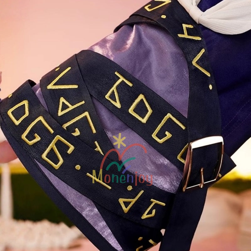 Monenjoy Collapsible Star Rail Cyrene Costume with Luxury Metal Decoration Cyrene Star Rail Cosplay Costume GS1449
