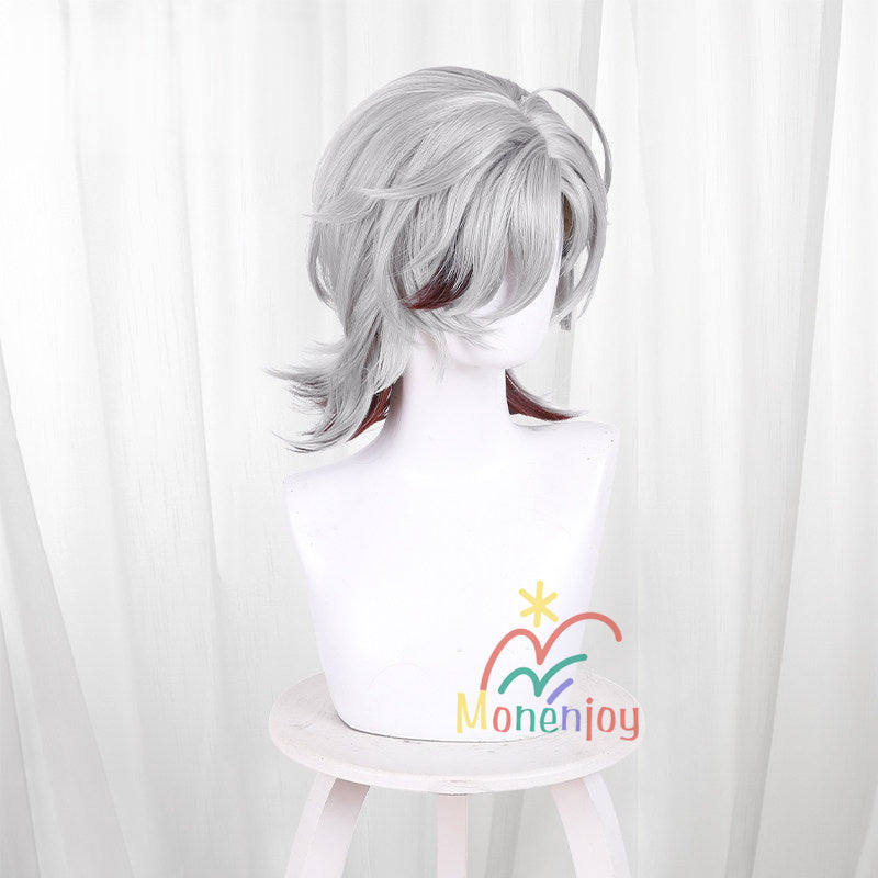 Monenjoy　原神　イルーガ ウィッグ　鬘　Illuga 　カツラ　イベント　アクセサリー　萌えグッズ　自然感　