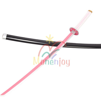Monenjoy　鬼滅の刃 栗花落 カナヲ 日輪刀　コスプレ道具　日本刀　104cm　ピンク色　 狩り つゆり かなお　鬼殺隊の女剣士 花の呼吸 　武器モデル　レプリカ　ハロウィン