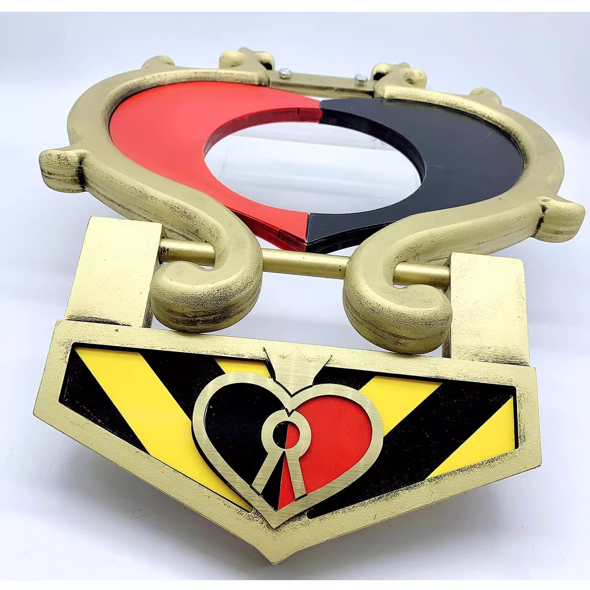 Monenjoy ディズニーツイステッドワンダーランド 　首飾り ハート型の首枷 鎖 エース・トラッポラ リドル・ローズハート PU製　撮影道具　コスチューム　イベント　仮装　ハロウィン　　コスプレ道具　 - Monenjoy