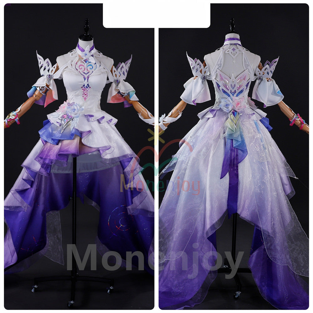 予約　Monenjoy 崩壊スターレイル　コスプレ　キュレネ　Cyrene 衣装　豪華　2.4m超ロング裾 　洋服　ワンピース　 1/3Delusion