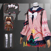 Monenjoy Zenless Zone Zero Ukinami Yuzuha ชุดคอสเพลย์ ชุดกะลาสี Kaidanya พร้อมกระเป๋าและเครื่องประดับผม กระโปรงสั้น หาง Tanuki และชุด Kamachi (อุปกรณ์เสริม) สำหรับกิจกรรมและของเล่น มีตุ๊กตา Tanuki (อุปกรณ์เสริม) จำหน่าย