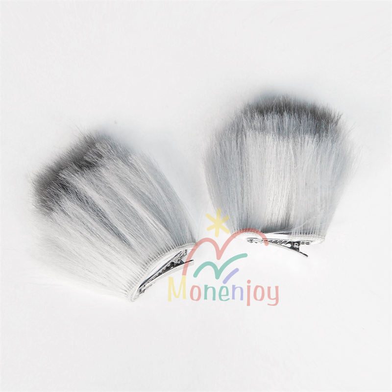 Monenjoy　アークナイツ　聖聆プラマニクス 120cm ココスプレ ウィッグ　ロングウィッグ　凛御シルバーアッシュ　鬘　コスチューム　耳飾り追加　ハロウィン　クリスマス　学園祭