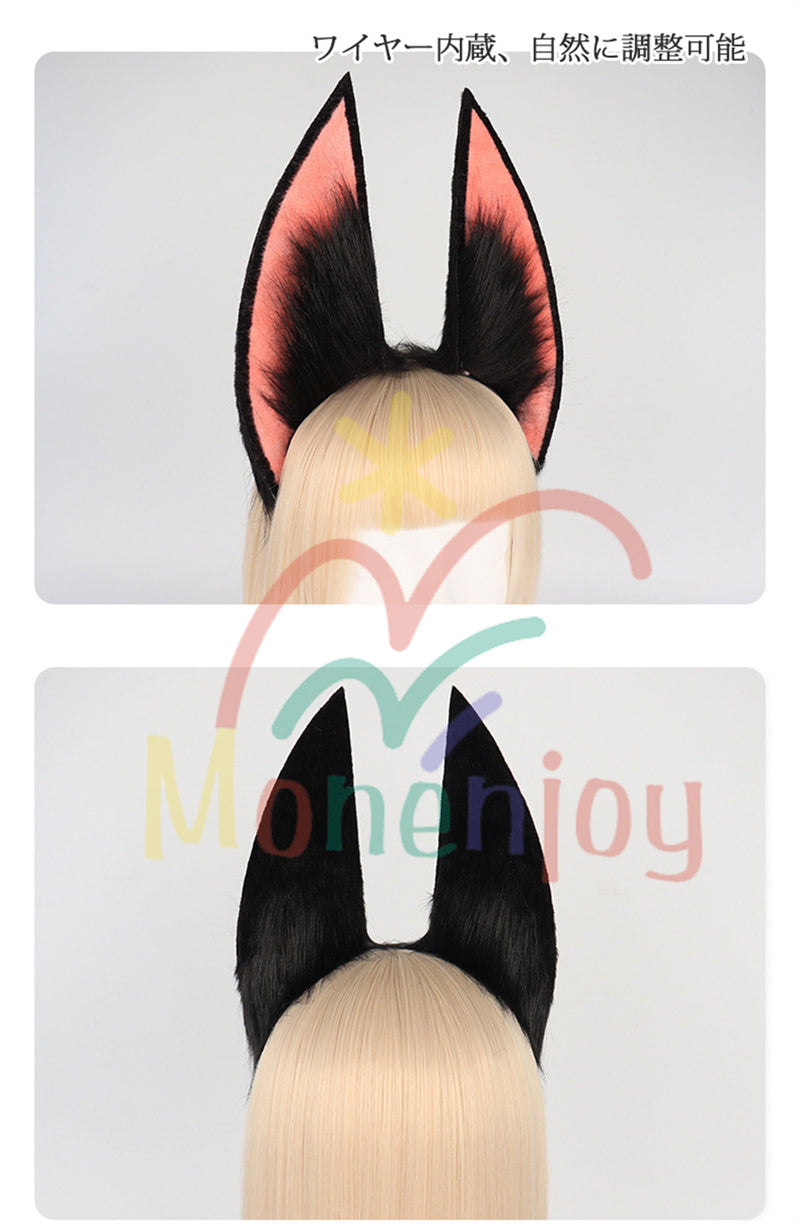 Monenjoy 原神 ティナリ ふわふわ　耳飾り＋尻尾　可愛い　萌えグッズ　猫耳 きつね耳　コスプレ道具　アクセサリー　 - Monenjoy