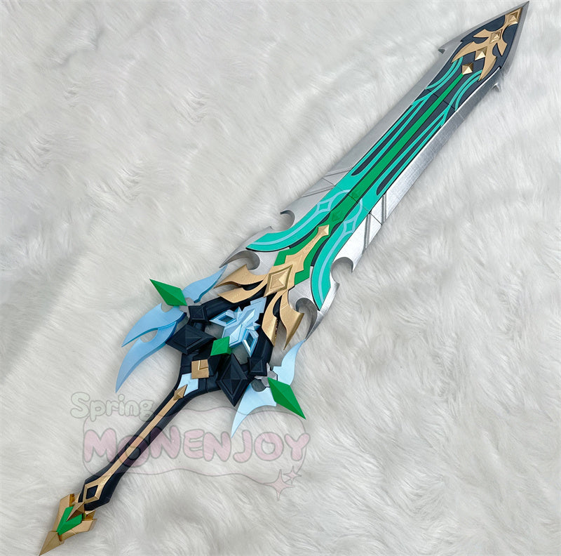 Monenjoy 原神 ファルカ 両手剣 西風騎士団の大団長 空月の歌  ナド・クライ 武器モデル　コスプレ道具　120cmと115cm　