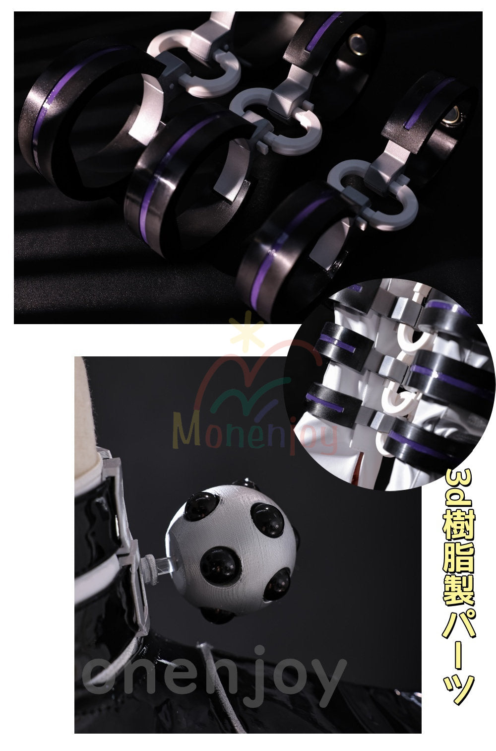 Monenjoy ゼンゼロ プロメイア　コスプレ衣装　Promeia　マグネット式開閉構造　3dPLA材質　イベント　人工革　コスチューム　イベント舞台対応 MONENJOY