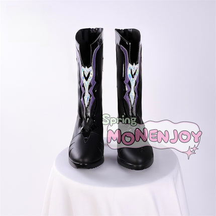 Monenjoy Houkai Star Rail Hysilens Shoes Cosplay Prop Female Knight Onphalos Boots Cosplay Shoes 
