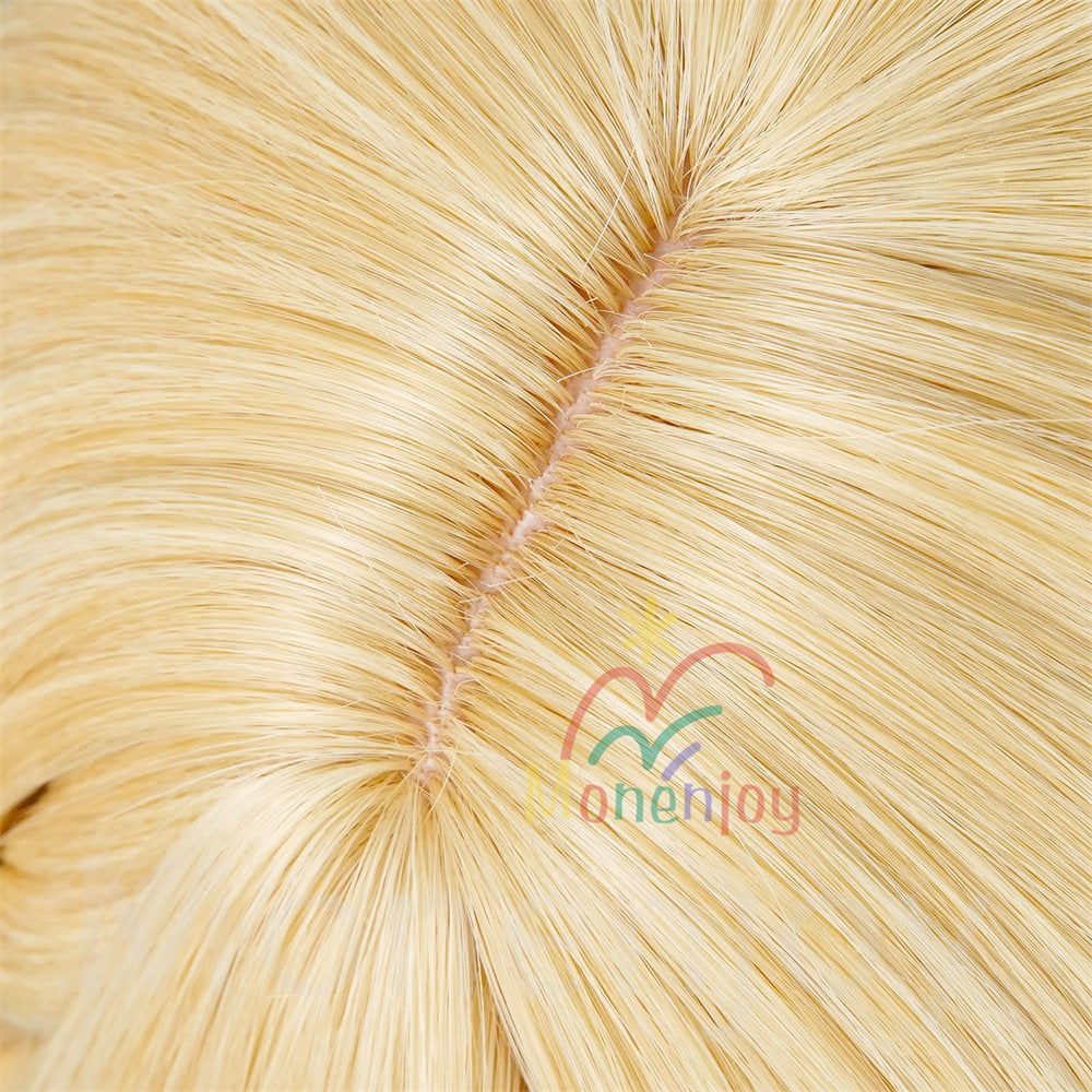 Monenjoy　エンドフィールド　 ロッシ　ウィッグ　長48cm　カツラ アークナイツ　フリーサイズ フルウィッグ 自然 かつら ハイトーン カール ストレート wig 撮影道具　コスプレ道具 MONENJOY