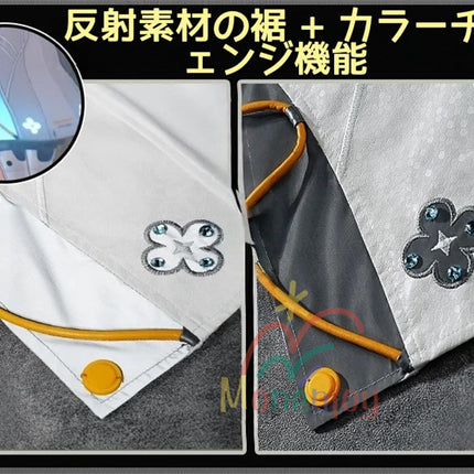 Monenjoy ゼンゼロ　シード　コスチューム　イベント　エージェント 　裾反射光機能　3d樹脂製　軽量化　ゼンゼロ／ZZZ　イベン　ハロウィン