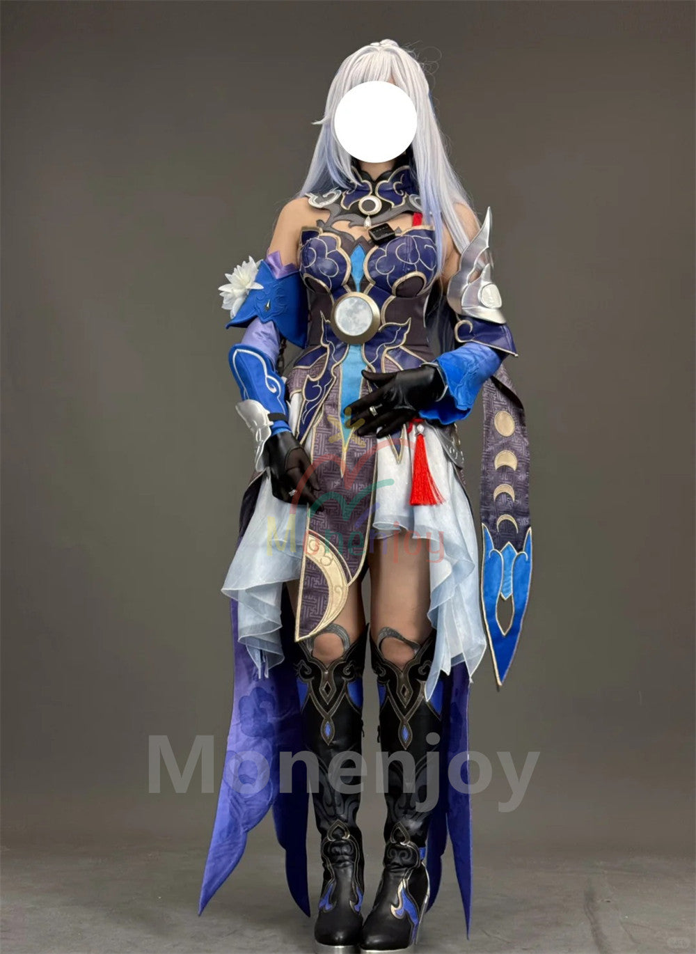 Monenjoy　崩壊スターレイル 鏡流　コスプレ衣装　Jingliu　コスチューム　Honkai: Star Rail　仙舟「羅浮」 イベント　剣士服 MONENJOY