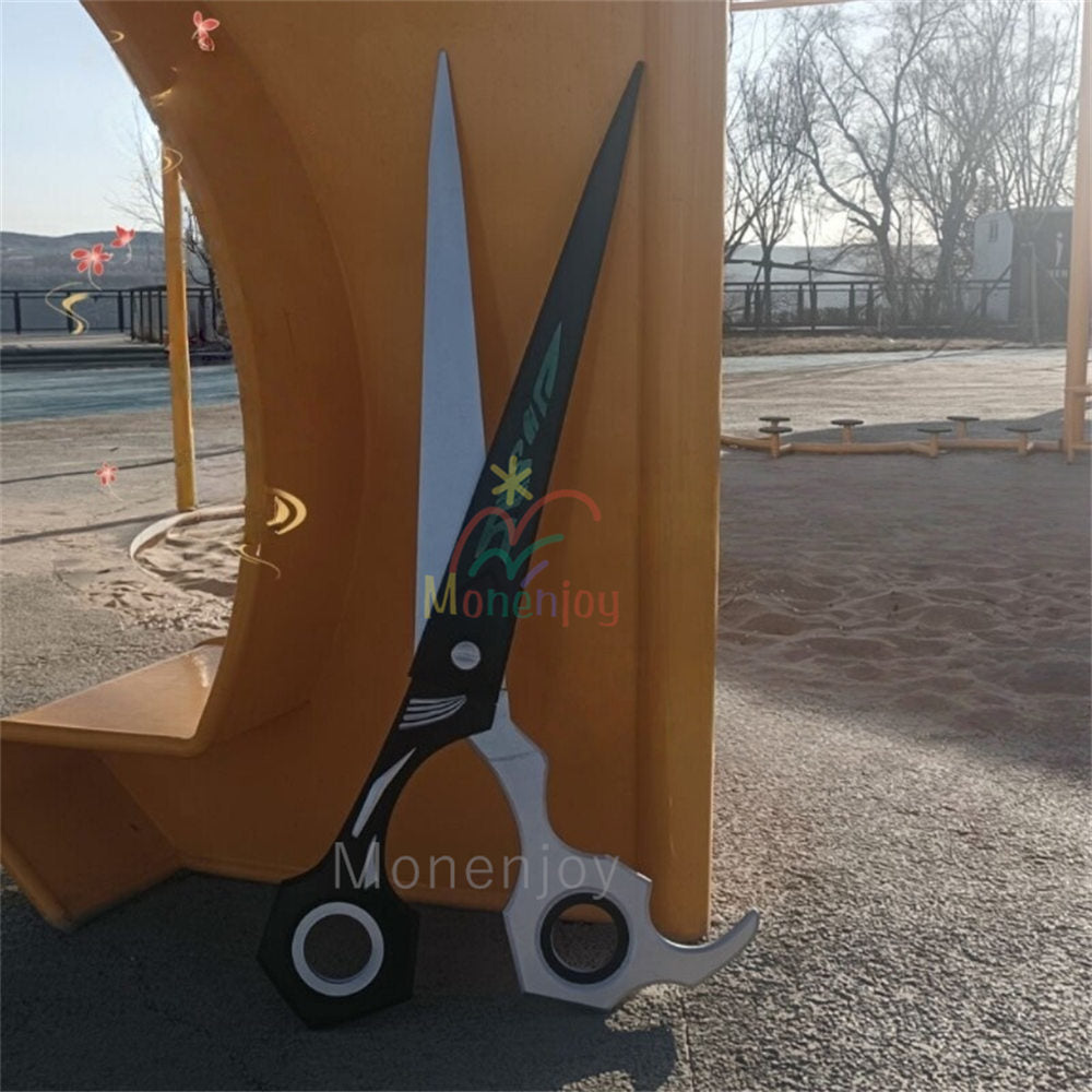 Monenjoy　GACHIAKUTA ガチアクタ　リヨウ コスプレ道具　武器モデル　ハサミ　ザ・リッパー　鋏　アクセサリー　120cm　140cm MONENJOY