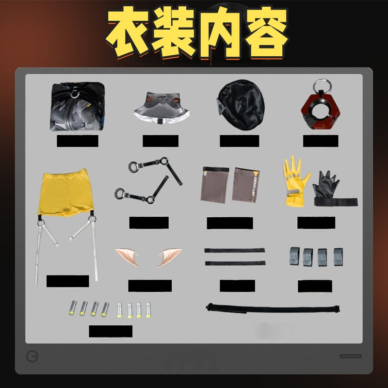 Monenjoy　ゼンレスゾーンゼロ　オルペウス　コスプレ衣装　鬼火　ゼンゼロ／ZZZ　イベント 鬼火+角＋尻尾追加可能　ボルス小隊　ハロウィン　