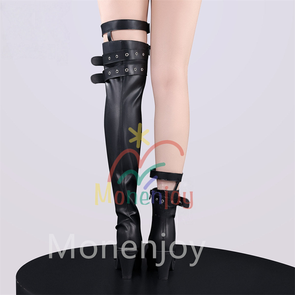 Monenjoy　崩壊スターレイル　朽葉　ブーツ　コスプレ道具　底7.5cm　Pu革　シューズ　靴　アクセサリー MONENJOY