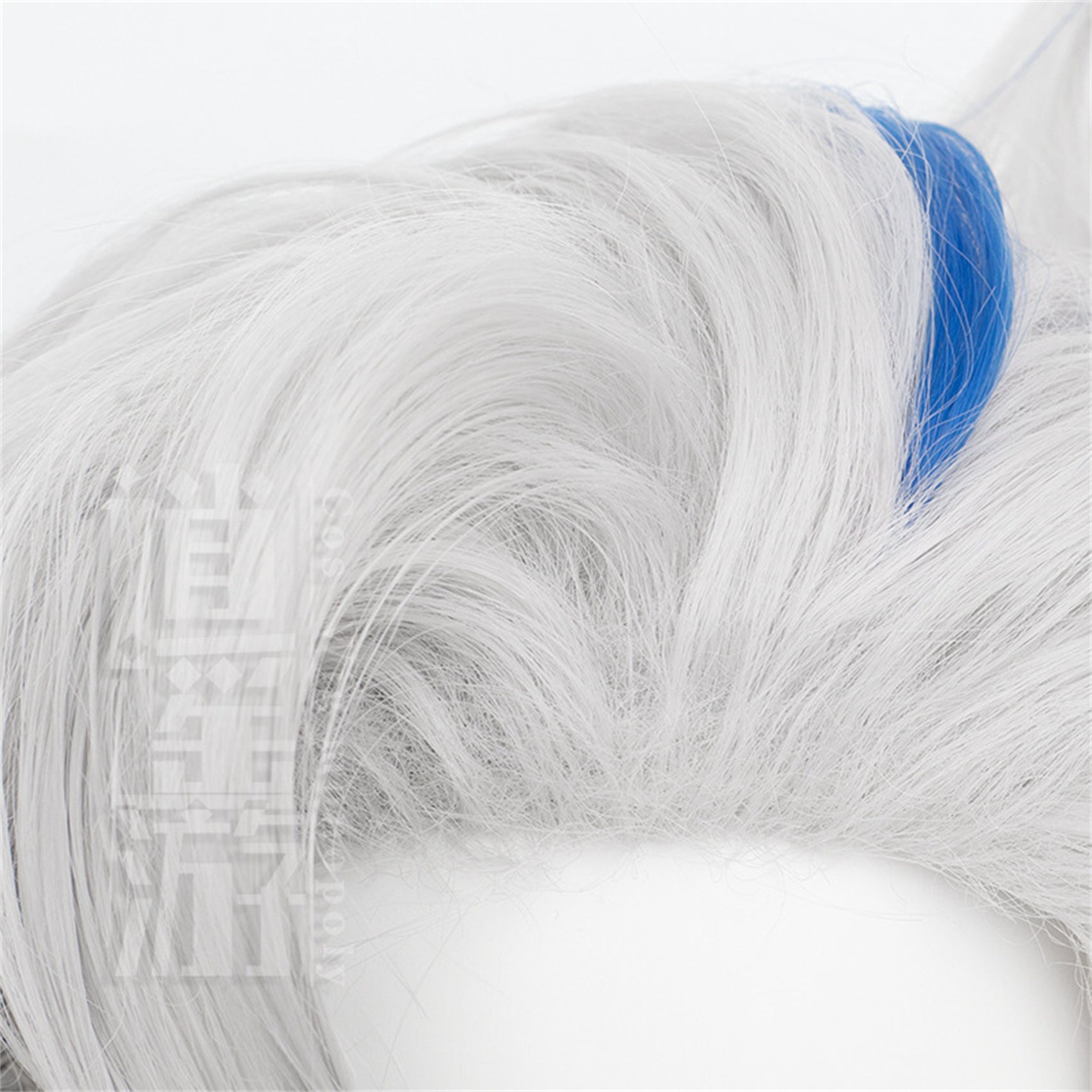 Monenjoy 原神（げんしん）　ヌヴィレット　95cm　ウィッグ　自然　ウィッグ　ショート　ういっぐ フルウィッグ　自然 つけ毛　 ふんわり カール　ライブ　フルウィッグ　お洒落 ファッション かつら - Monenjoy