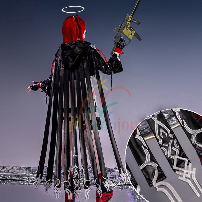 SM在庫あり。売り切れ次第終了 Monenjoy アークナイツ 新約エクシア コスプレ衣装　刺繍柄　3ｄ樹脂アクセサリー　 高再現度 戦闘服デザイン　 Exusiai the New Covenant