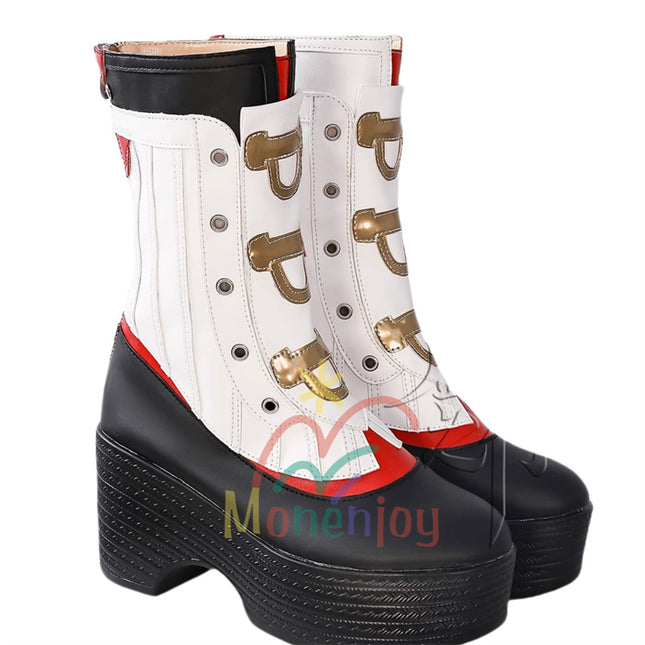 Monenjoy ゼンレスゾーンゼロ  儀玄 シューズ イーシェン ブーツ コスプレ道具 パーティ コスチュームGS1431